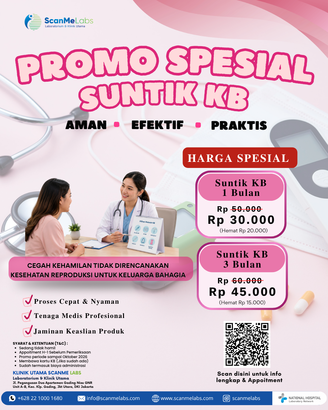 🌸 Cegah kehamilan tidak direncanakan, wujudkan kesehatan reproduksi untuk keluarga yang lebih bahagia.